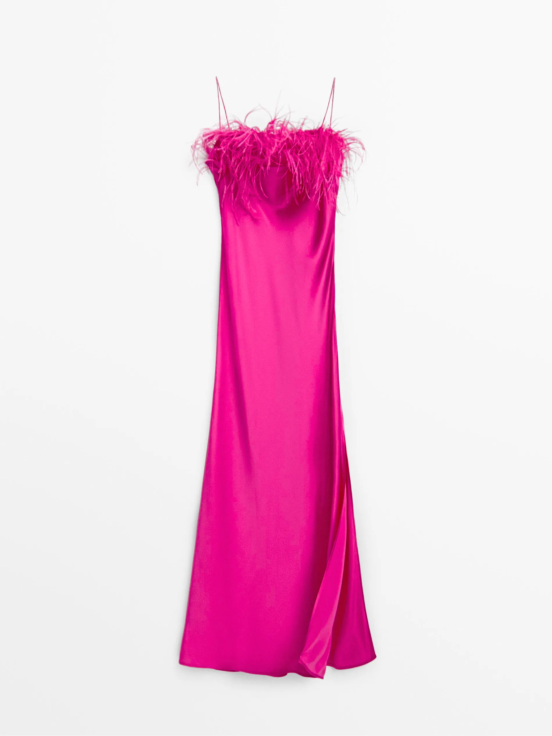 Liamy | Satin Feather Dress