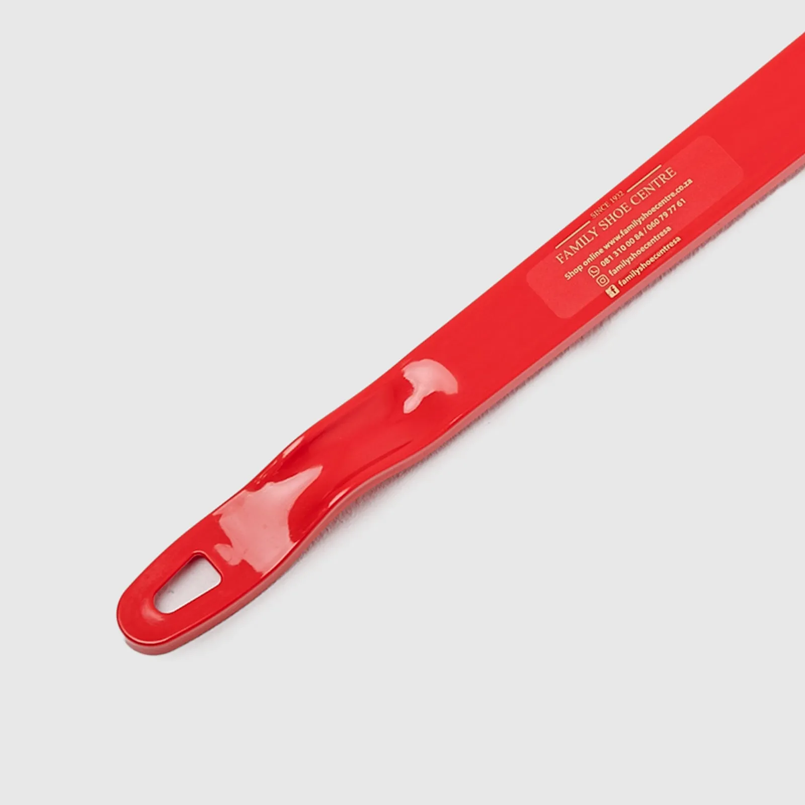 Long Plastic Shoe Horn Red
