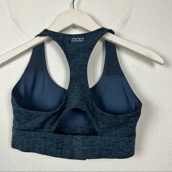 Lorna Jane Venice Beach blue marled Maximum support sports bra Size XS