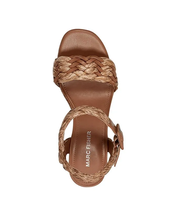 MARC FISHER Seclude Woven Platform Block Heel