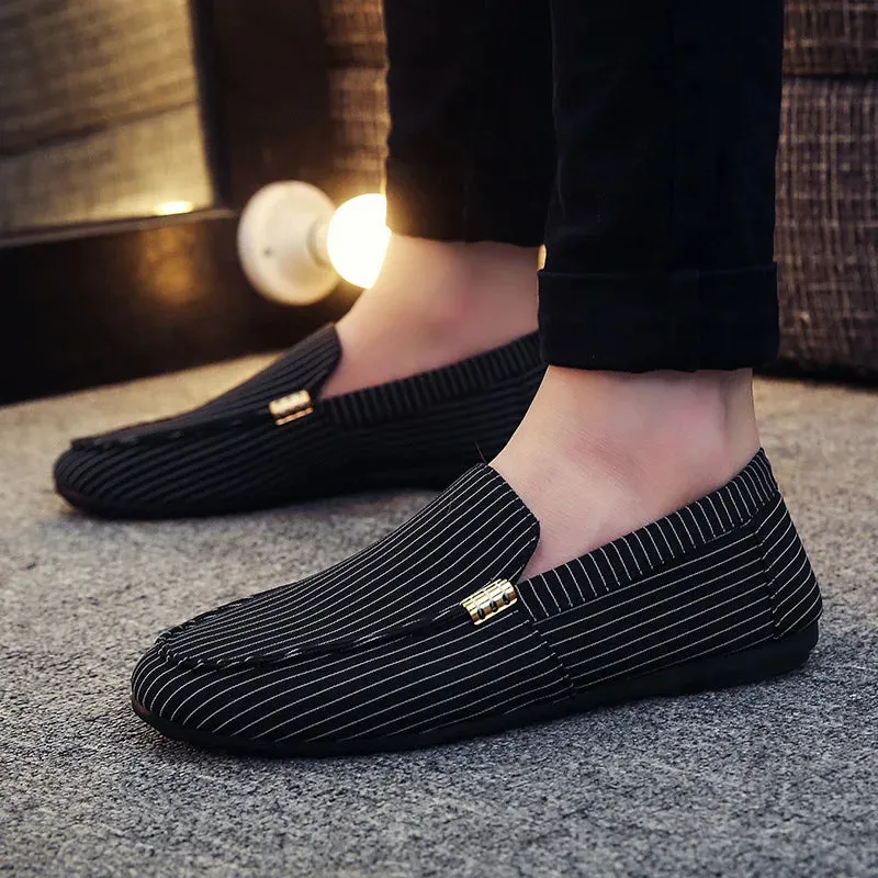 Men's Casual Shoes Red Loafers Cleat Shoes Metal Trim Adulto Driving Moccasin Soft Comfortable Casual Shoes Men's Sneakers Flats
