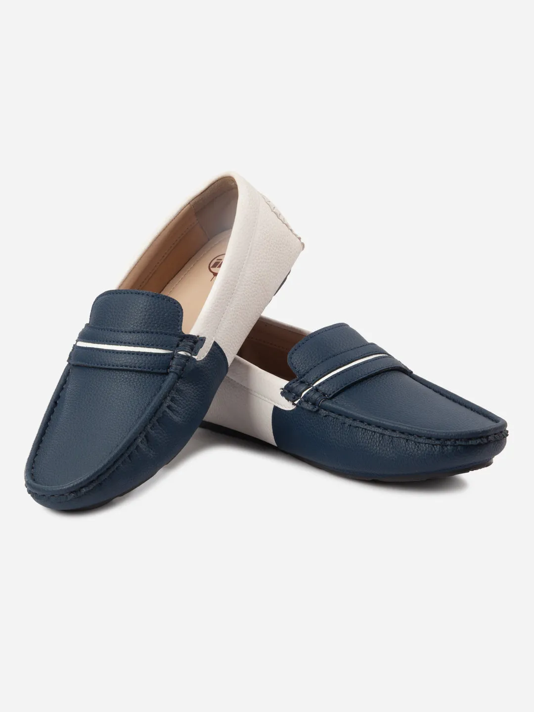 Men's Navy White Multi Color Loafer (IX4106)