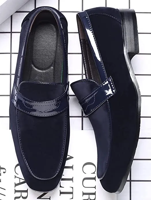 Men's Suede Penny Loafers