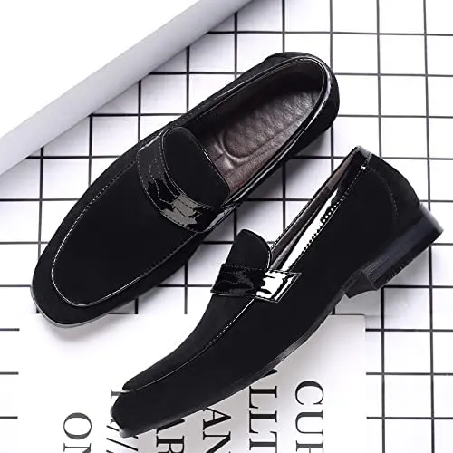 Men's Suede Penny Loafers
