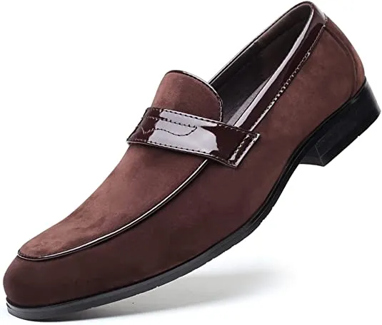 Men's Suede Penny Loafers
