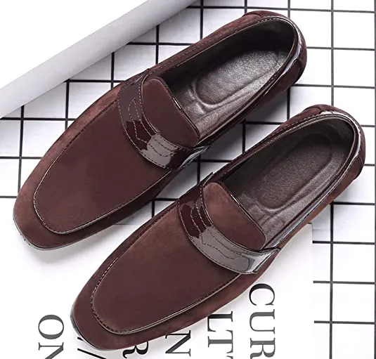 Men's Suede Penny Loafers