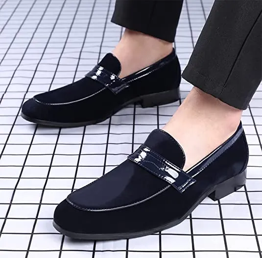 Men's Suede Penny Loafers