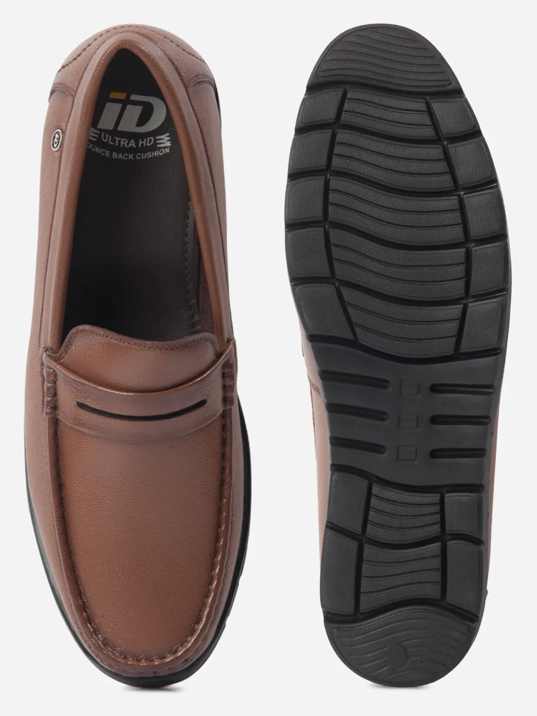 Men's Tan Moc Toe Loafer (ID1174)