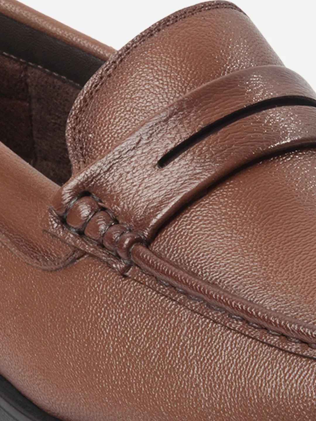 Men's Tan Moc Toe Loafer (ID1174)