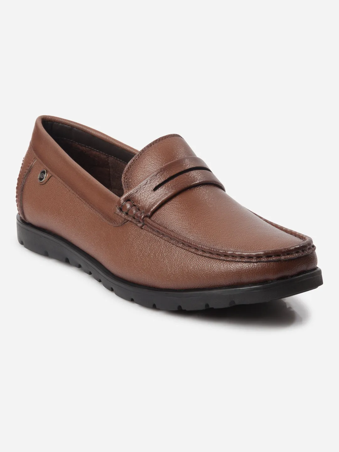 Men's Tan Moc Toe Loafer (ID1174)