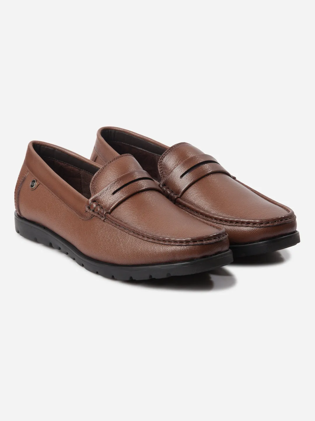 Men's Tan Moc Toe Loafer (ID1174)