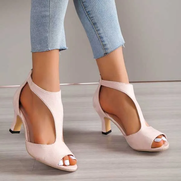 Mila | Elegant Orthopedic Open-Toe Heels