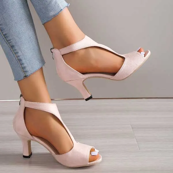 Mila | Elegant Orthopedic Open-Toe Heels