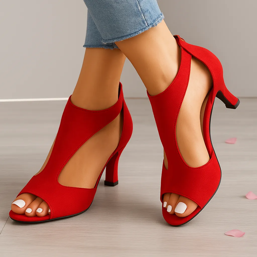 Mila | Elegant Orthopedic Open-Toe Heels