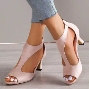 Mila | Elegant Orthopedic Open-Toe Heels