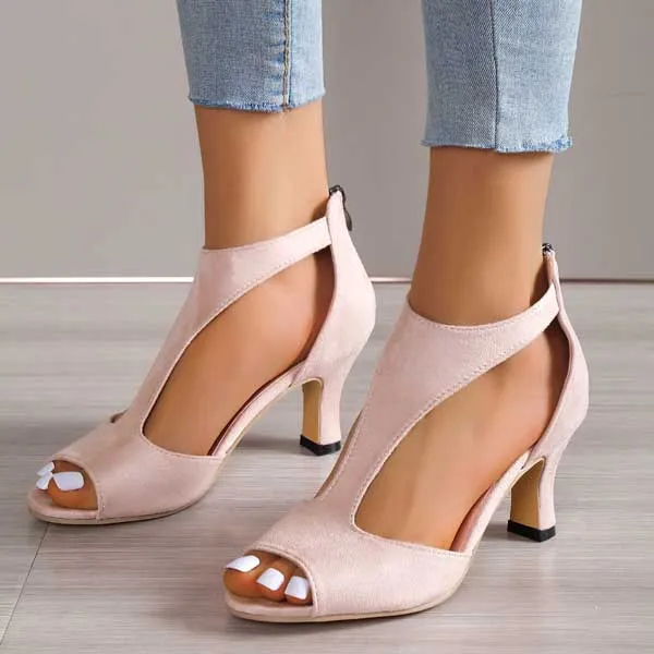 Mila | Elegant Orthopedic Open-Toe Heels
