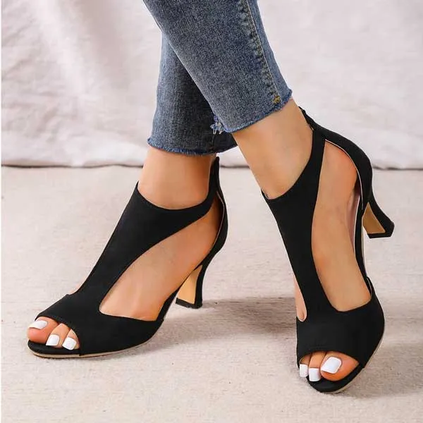 Mila | Elegant Orthopedic Open-Toe Heels
