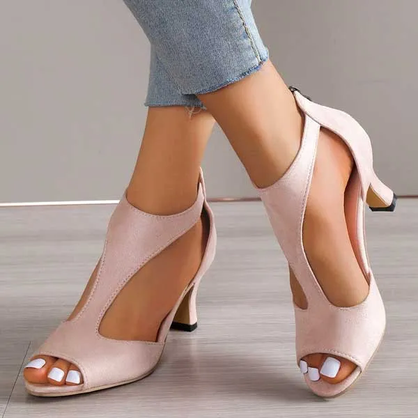 Mila | Elegant Orthopedic Open-Toe Heels
