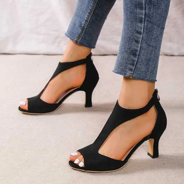 Mila | Elegant Orthopedic Open-Toe Heels
