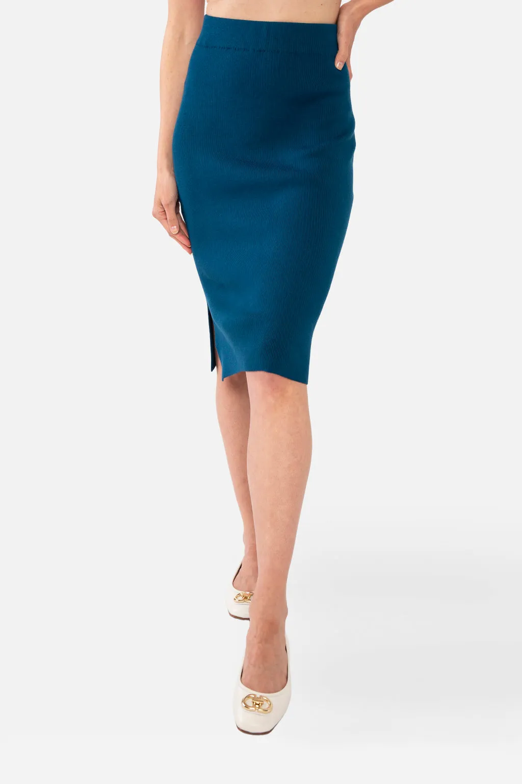 NATALIYA PENCIL SKIRT - IVORY