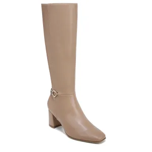 Naturalizer Womens Waylon Wide Calf Tall Boot Smooth Beige Smooth Wide Calf 11 W