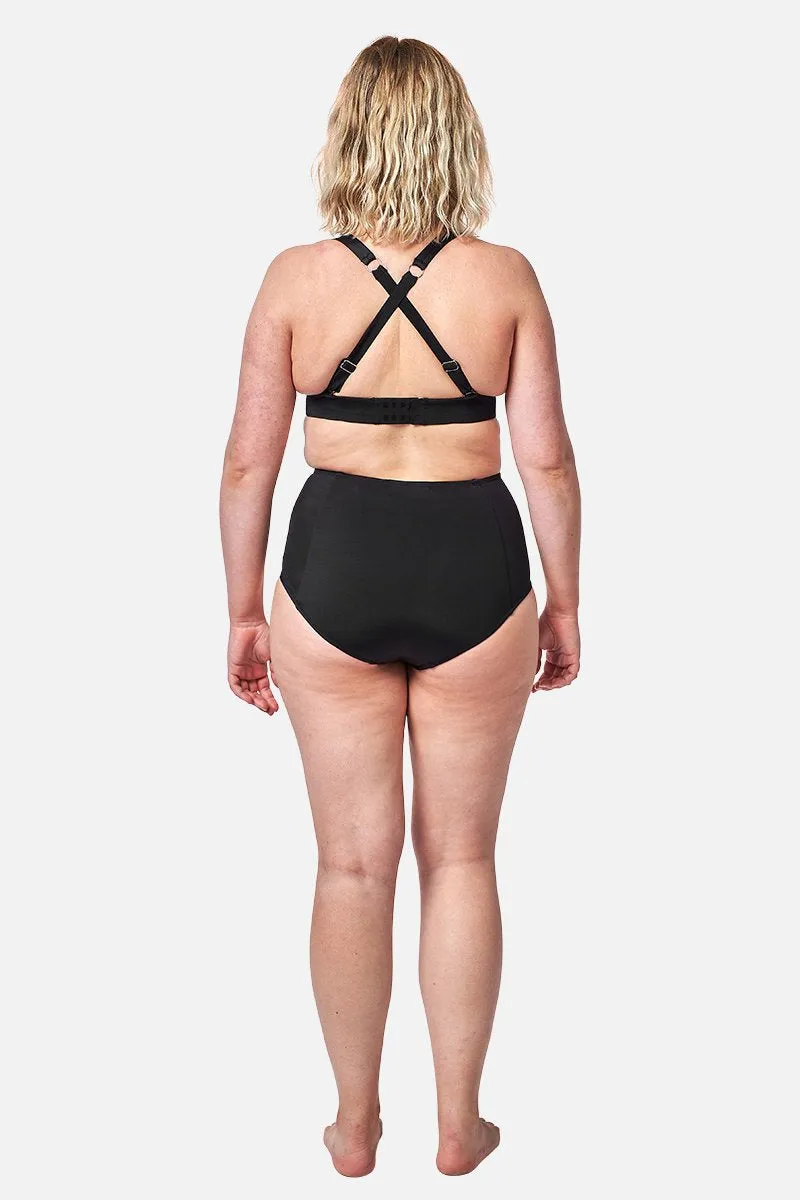 Never Say Never Bikini Bralette (DD-F Cup) BLACK