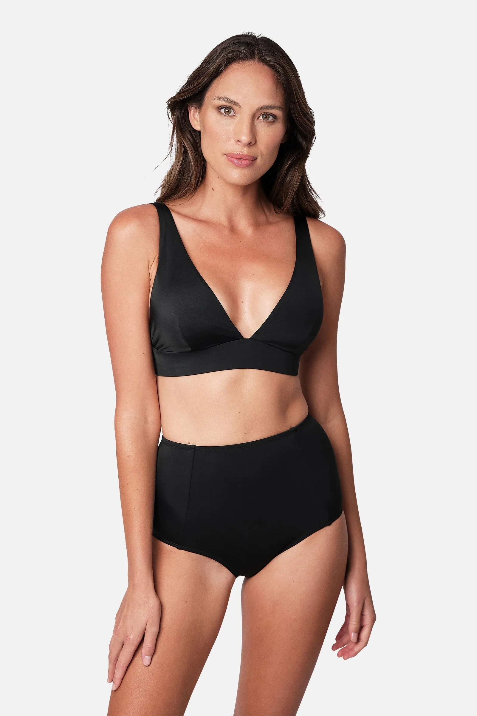Never Say Never Bikini Bralette (DD-F Cup) BLACK