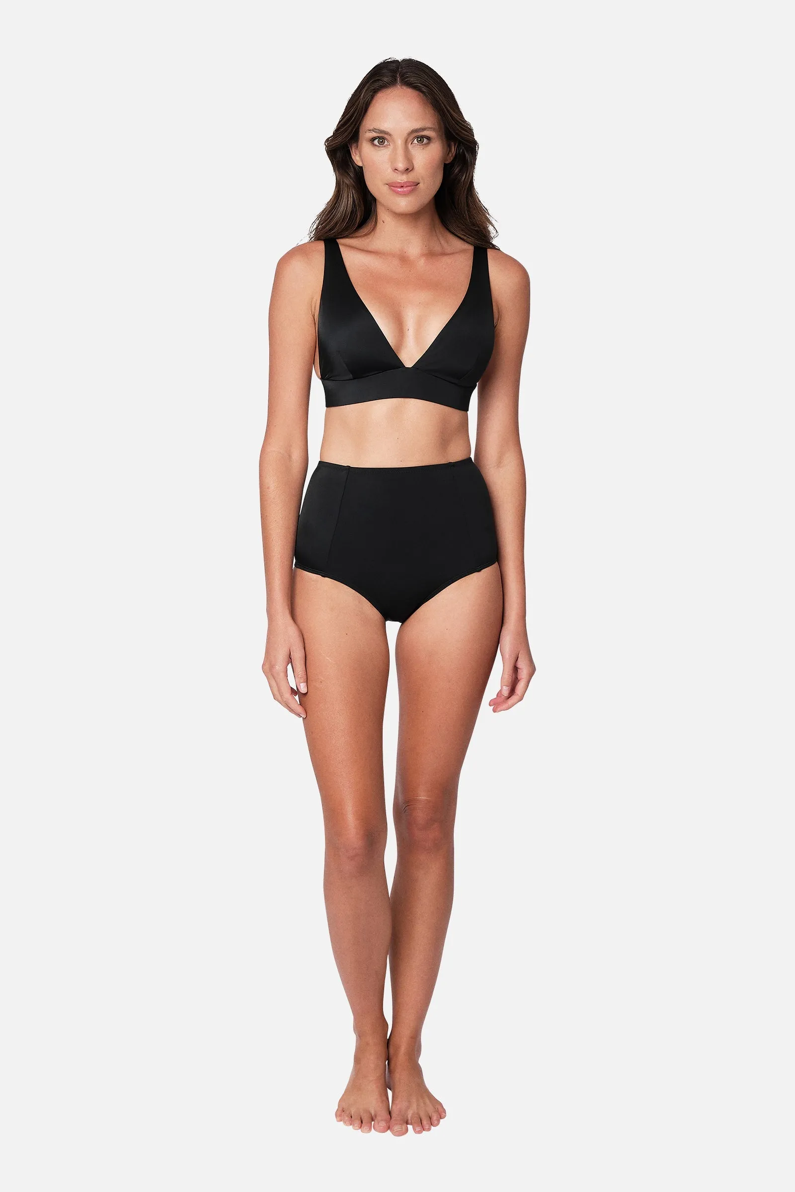 Never Say Never Bikini Bralette (DD-F Cup) BLACK