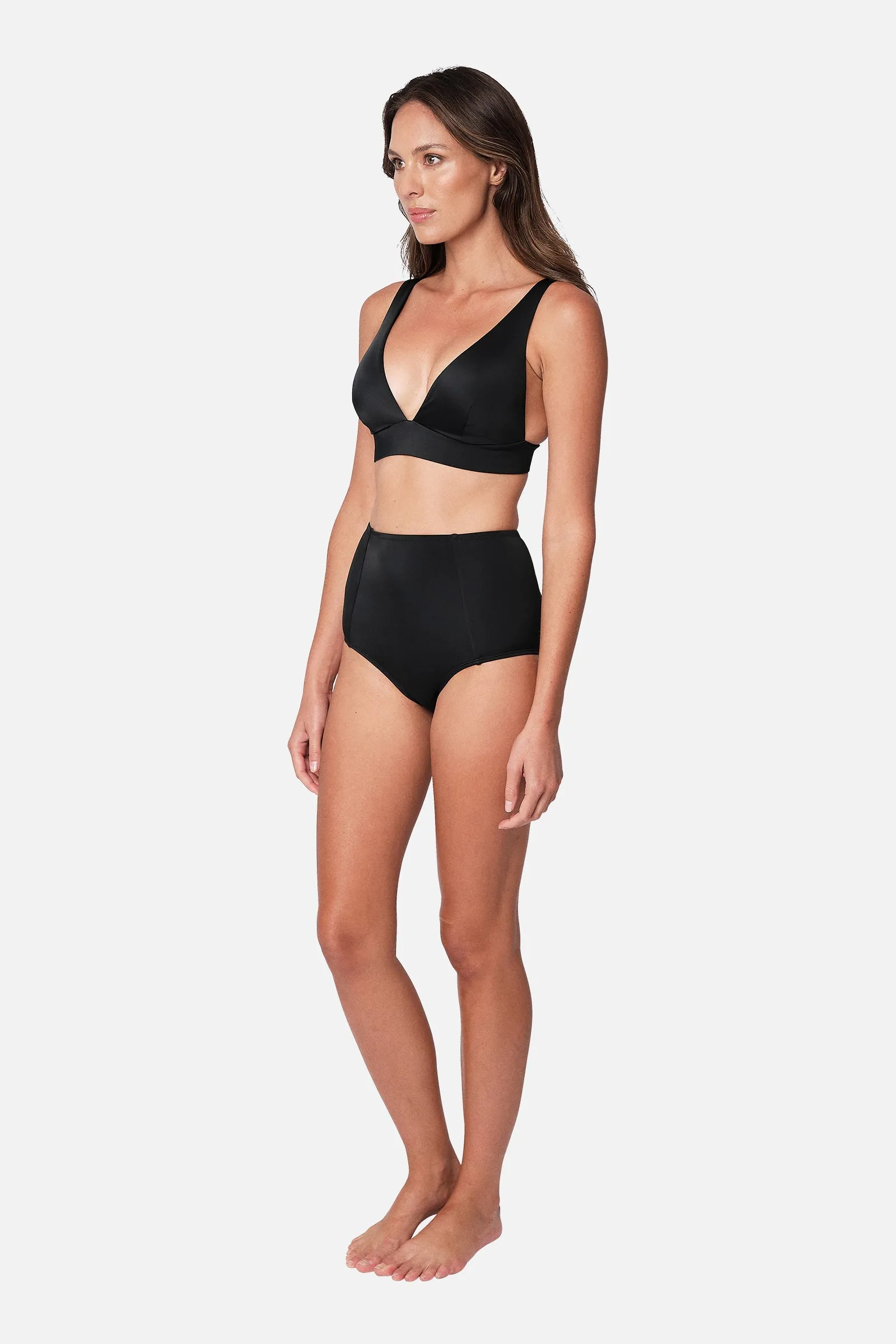 Never Say Never Bikini Bralette (DD-F Cup) BLACK