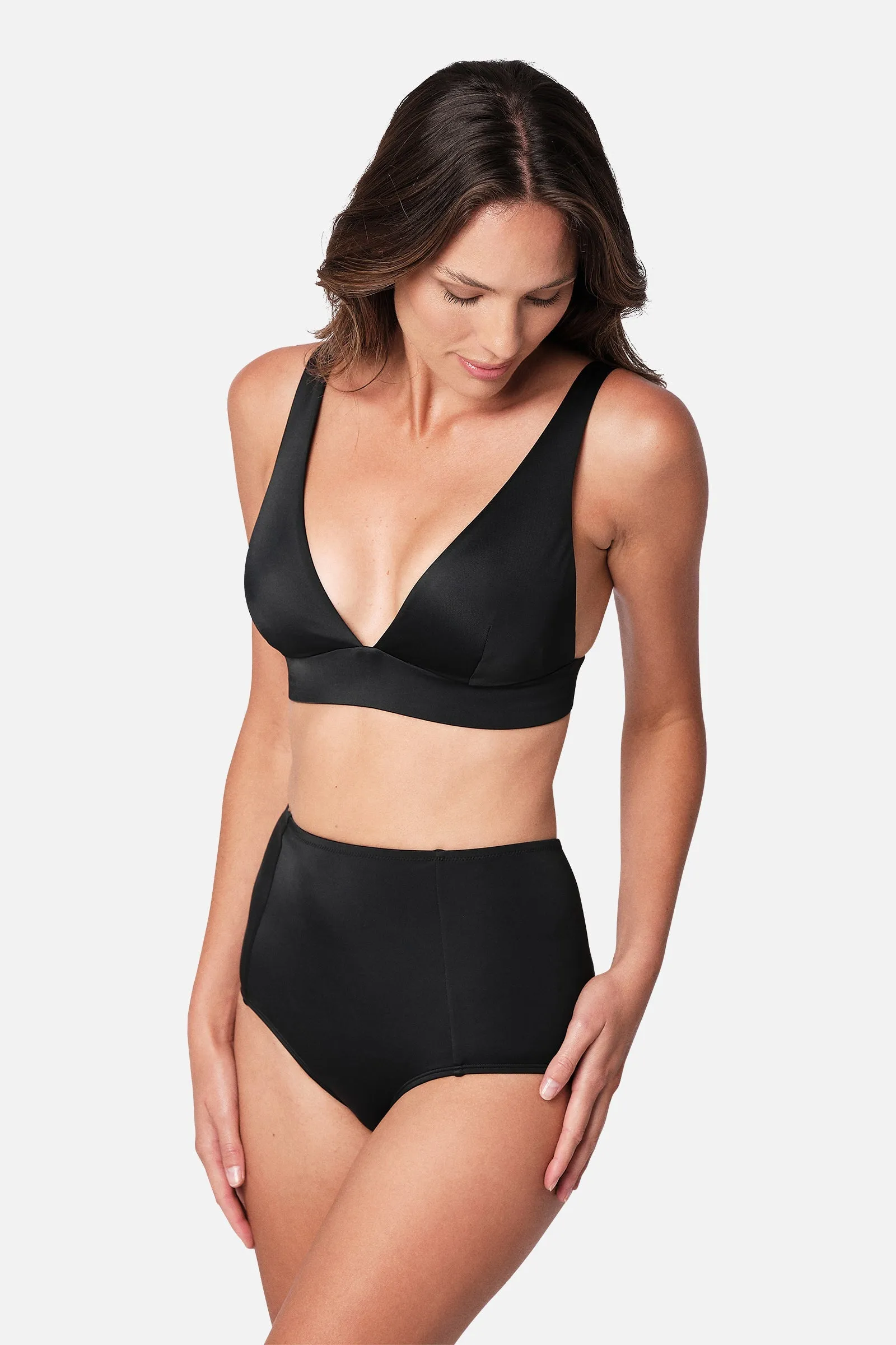 Never Say Never Bikini Bralette (DD-F Cup) BLACK