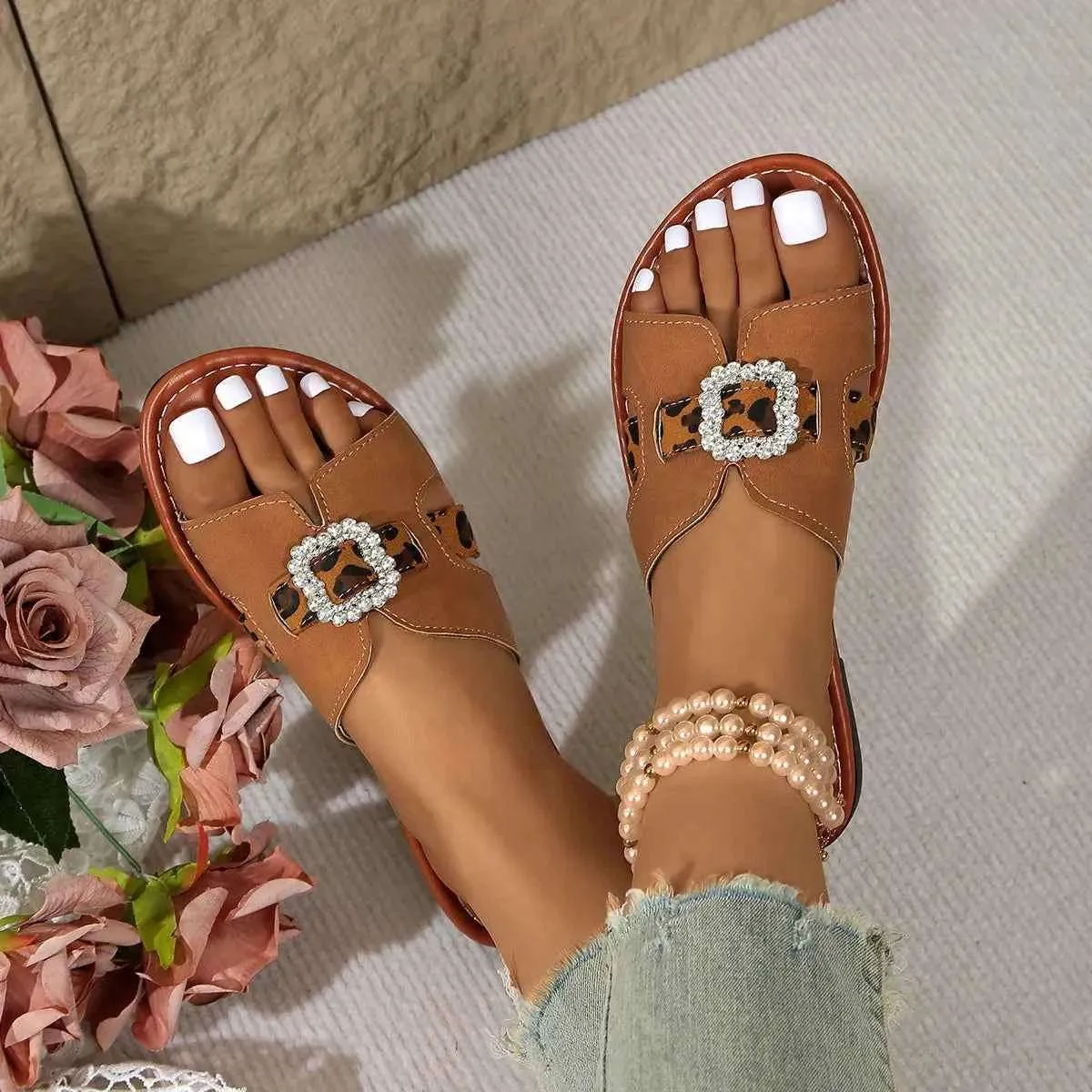Open Toe Flats Sandals for Comfort and Style