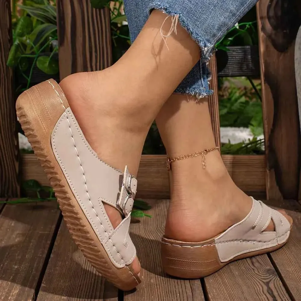 Open Toe Flats Sandals for Comfortable Summer Style