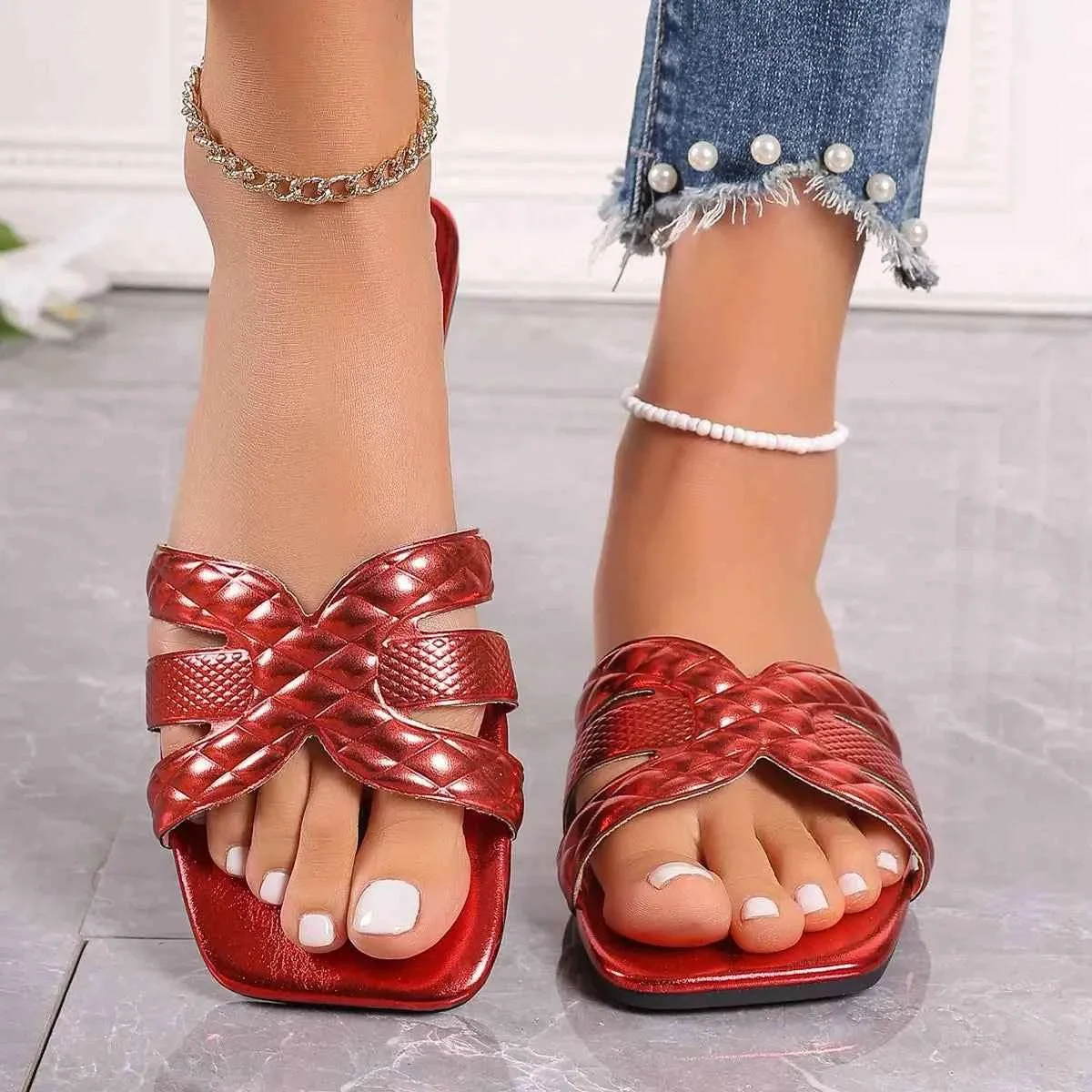 Open Toe Flats Sandals for Effortless Style and Comfort