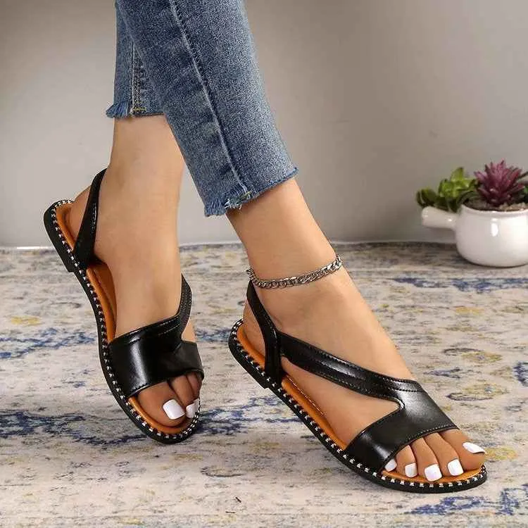 Open Toe Flats Sandals for Stylish Summer Comfort