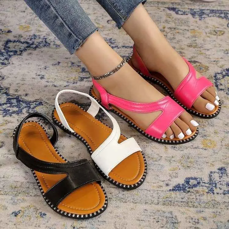 Open Toe Flats Sandals for Stylish Summer Comfort