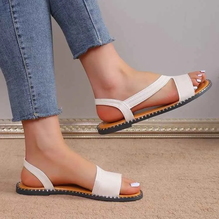 Open Toe Flats Sandals for Stylish Summer Comfort