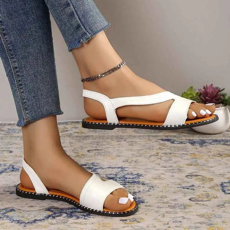 Open Toe Flats Sandals for Stylish Summer Comfort