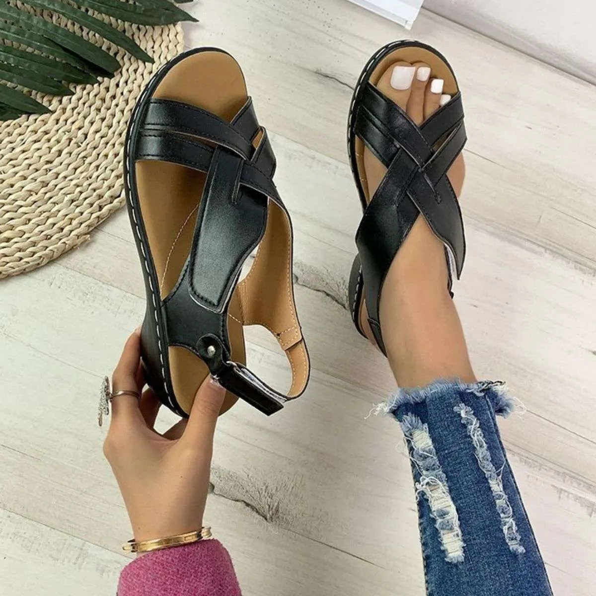 Open Toe Flats Sandals - Stylish and Comfortable Open Toe Flats