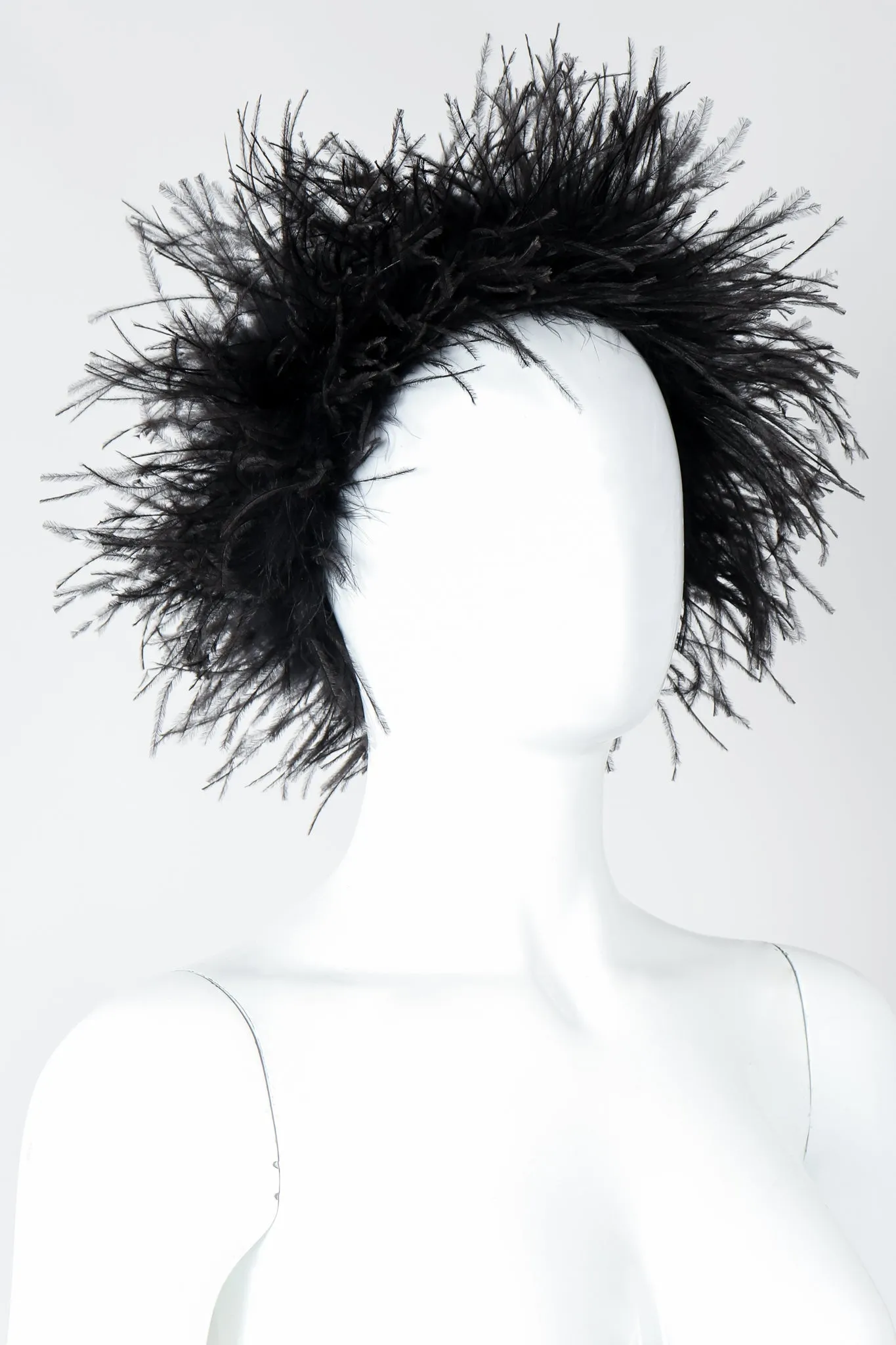 Ostrich Feather Urchin Hat