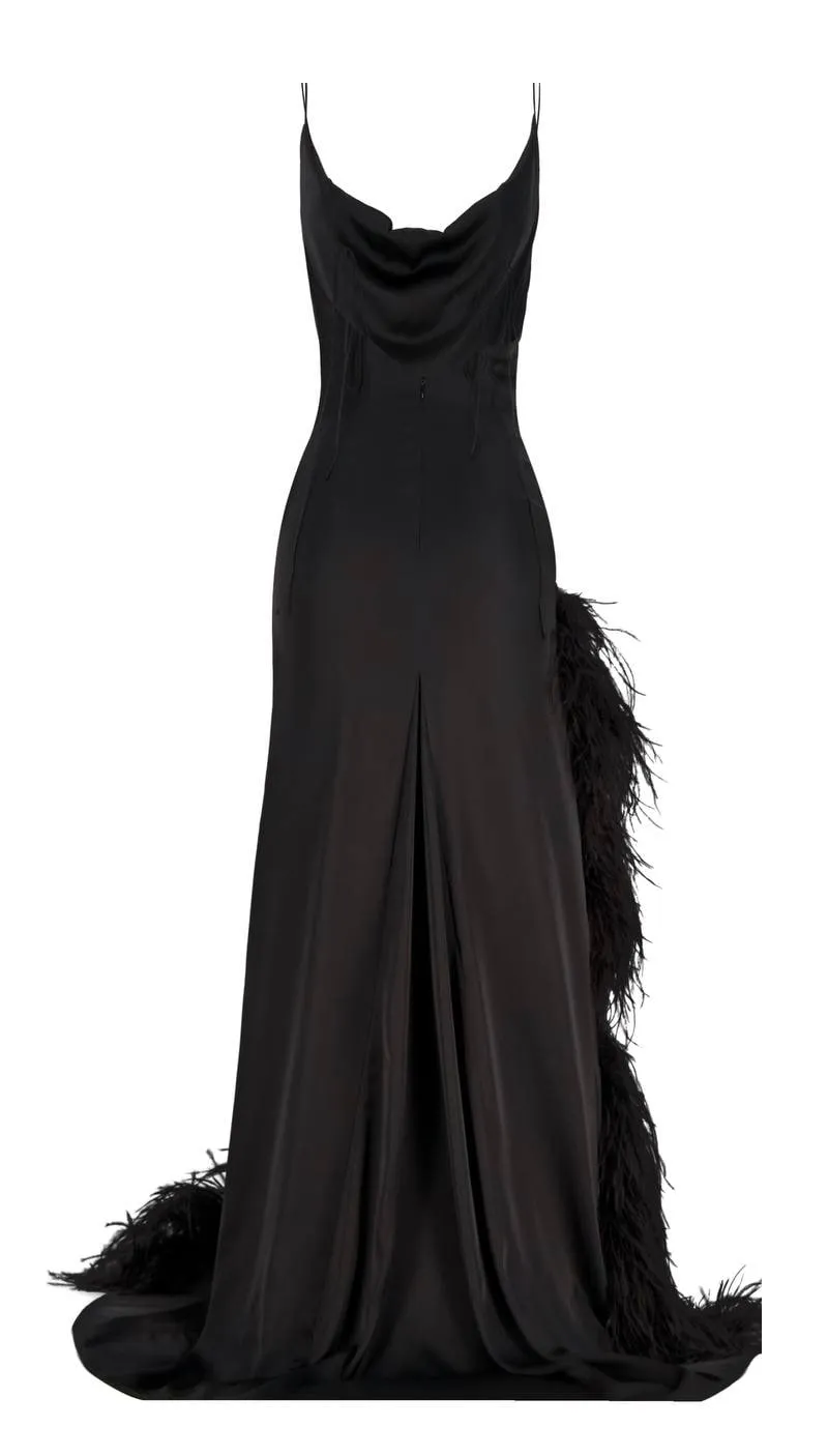 Paradise Bird Dress in black