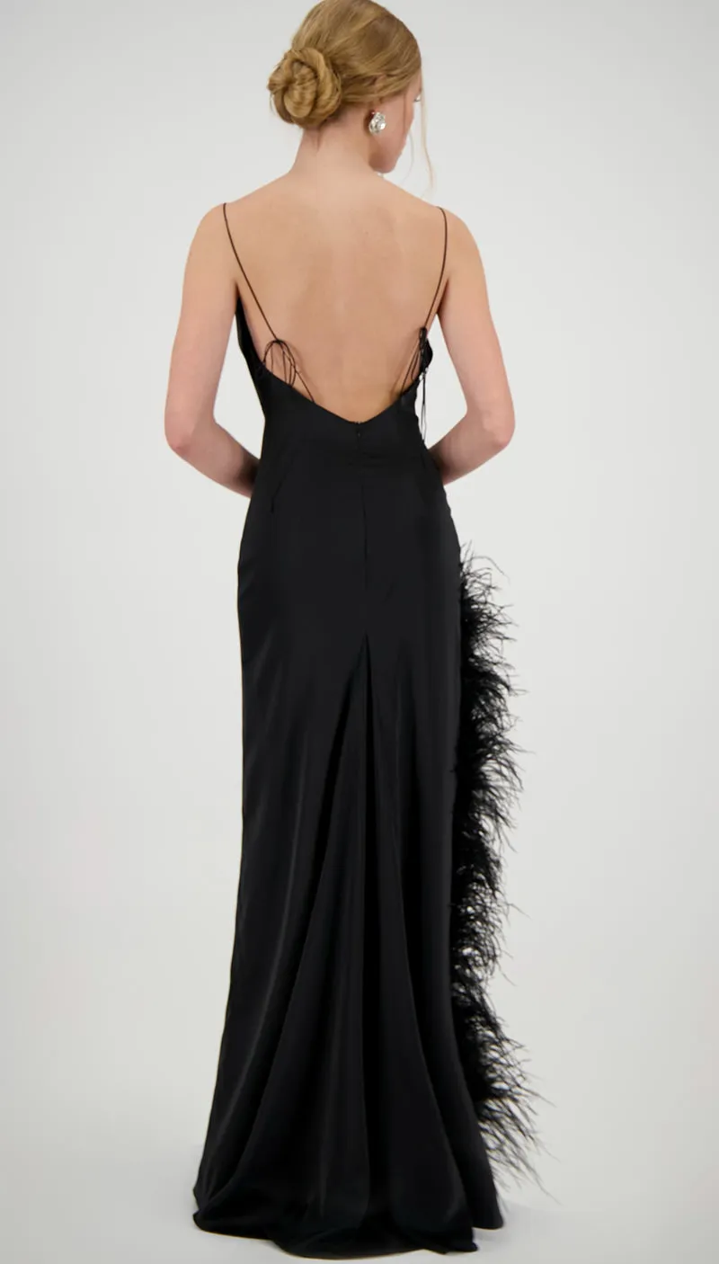Paradise Bird Dress in black