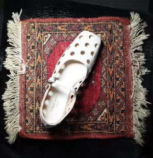 Pearl White Mary Jane Flats