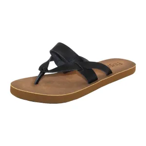 Priya - Women's Hooded Sandal - Black/Tan