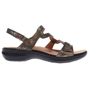 Revere Women's Miami Sandal Peacock Python