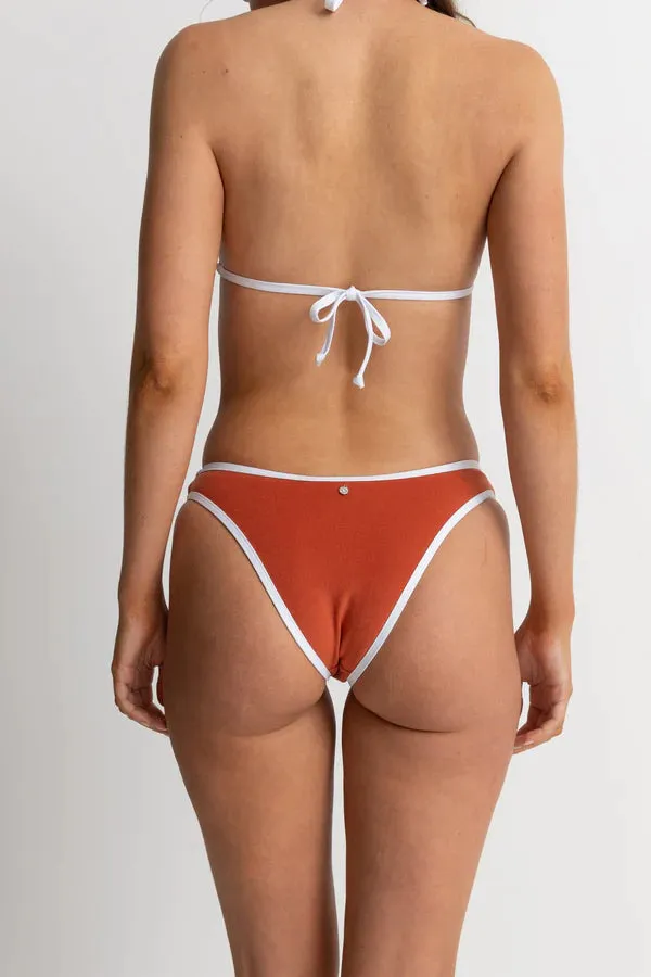 RHYTHM TERRY HI CUT BIKINI PANT SPICE