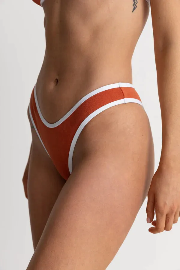 RHYTHM TERRY HI CUT BIKINI PANT SPICE