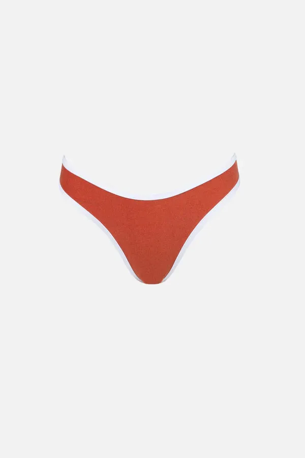 RHYTHM TERRY HI CUT BIKINI PANT SPICE