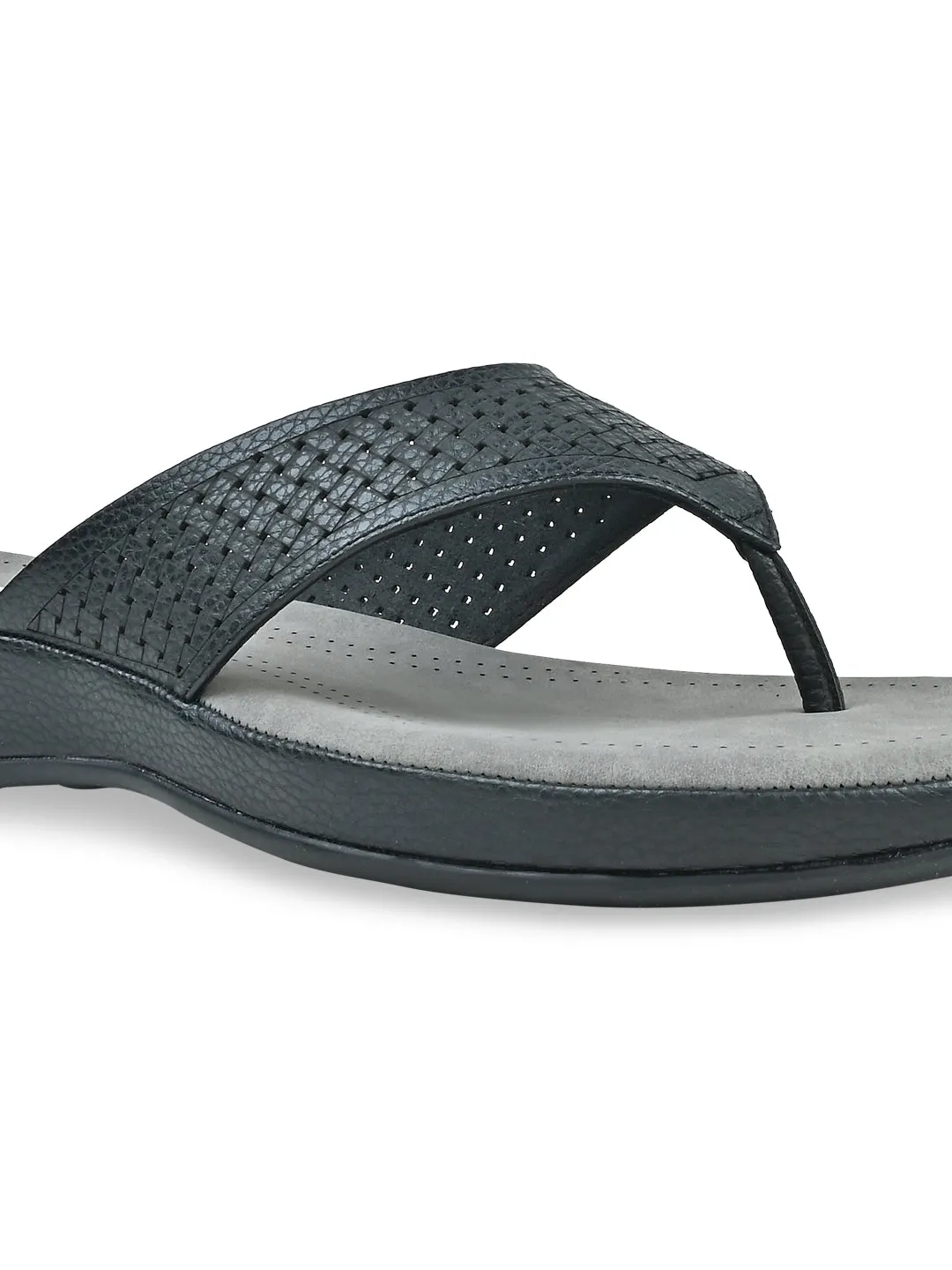 Rocia By Regal Black Women Laser Cut Flats