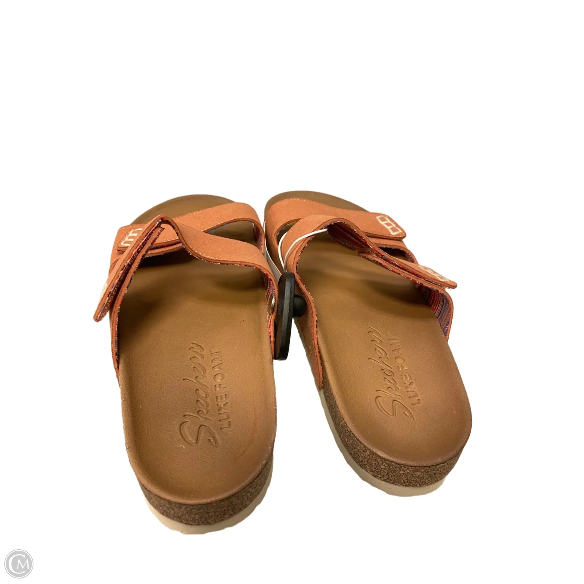 Sandals Flats By Skechers In Peach, Size: 7