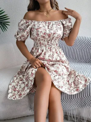 Sarah Floral Ruffle Dress